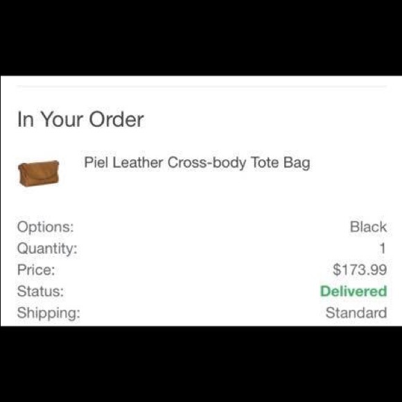 Piel leather cross-body tote bag - Picture 7 of 8